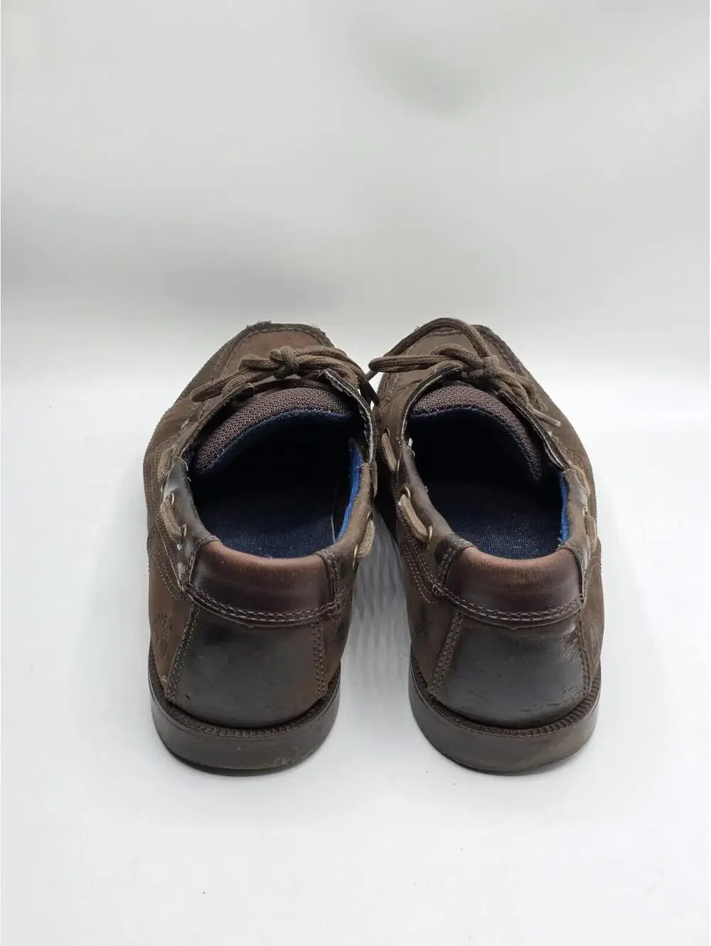 Timberland Men's Cedar Bay Boat Shoes Brown Leather Deck Shoes Size 7.5 M A1G8C